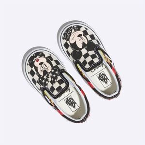 Disney x Vans Toddler Slip-On (Mickey Mouse and Minnie Mouse/Checker Flame)